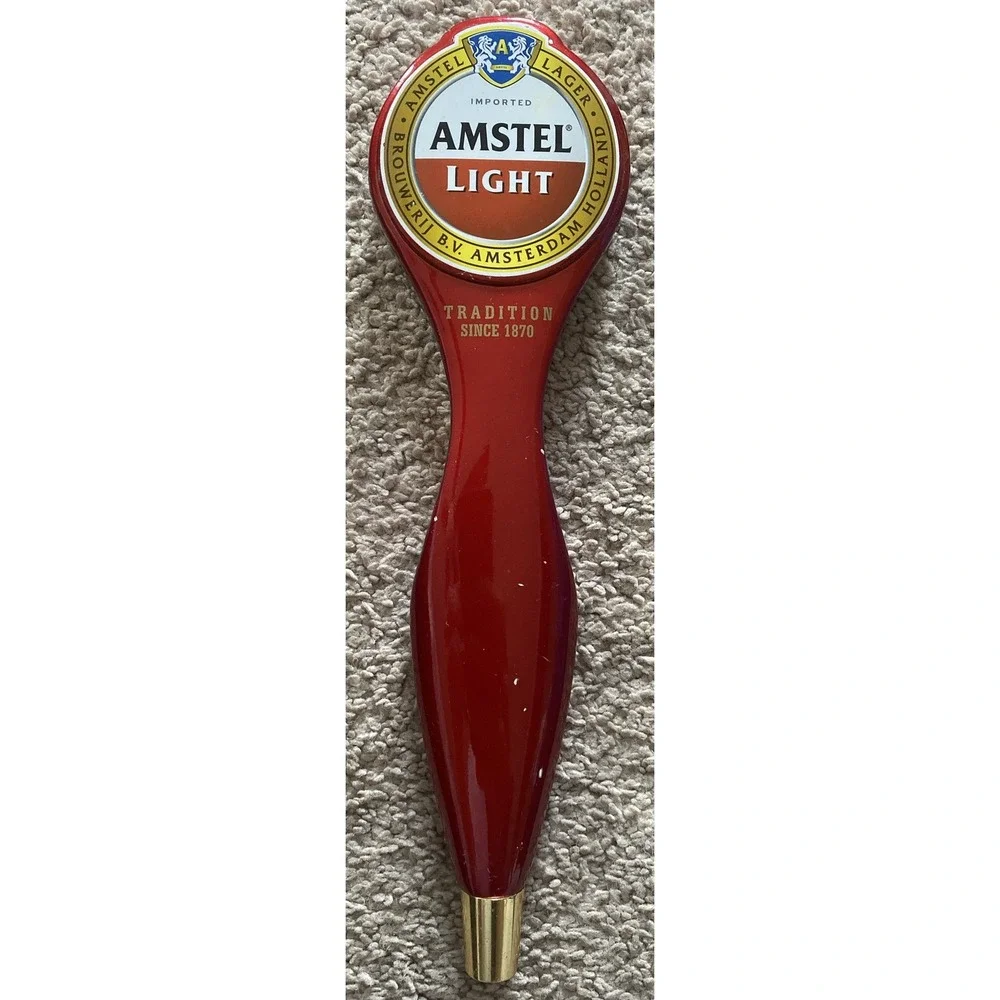 Amstel Light Ruby Red Tall Draft Beer Tap Handle Holland Netherlands